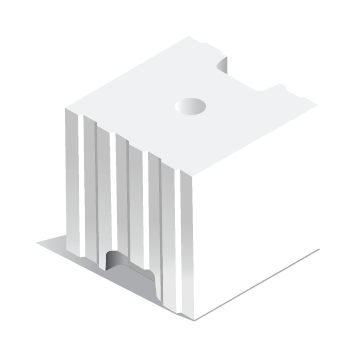 Блок силикатный пустотелый стеновой Novoblock 250х250х250