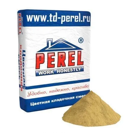 Смесь кладочная цветная Perel NL кремово-желтый 0130 50 кг