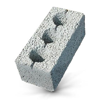 Блок керамзитобетонный 3-х пустотный Стройтекс 390 х 190 х 188