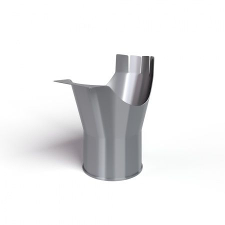 Воронка выпускная D150/100 RAL7024