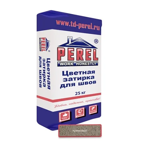 Цветная затирочная смесь Perel RL кремовый 25к