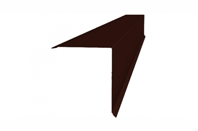 Конек односкатной кровли 160*160 Стальной бархат 0.5