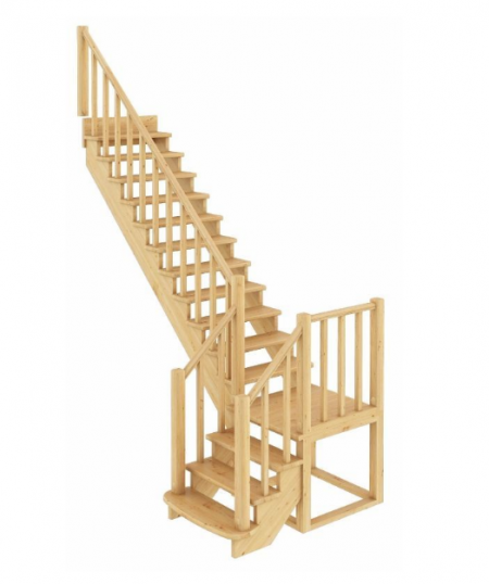 Лестница К-022м без подступенков Л бук