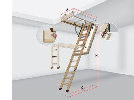 Лестница чердачная FAKRO LWT