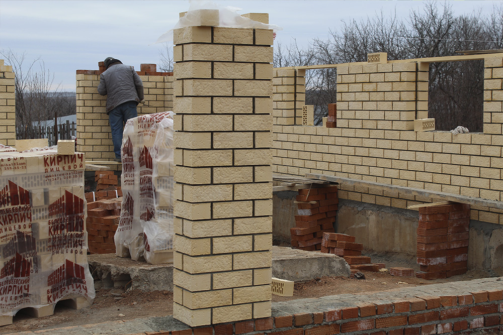 Белебеевский кирпич лицевой 1НФ имбирь рустик Белебеевский кирпич лицевой 1НФ имбирь рустик