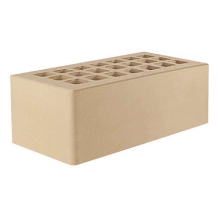 Железногорский кирпич лицевой 1,4НФ слоновая кость гладкий