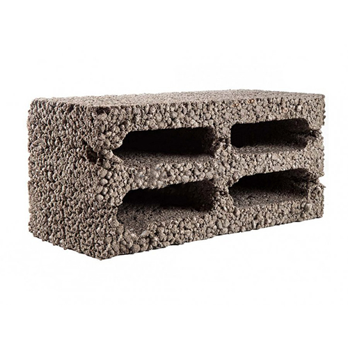 Блок керамзитобетонный с 4 продольными пустотами КСР-ПР-ПС-39-35-F50-900 Спектр Н