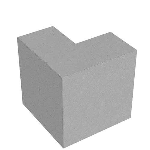 Сплитерный перегородочный Г-образный полублок ССПГ 19