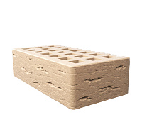 Саранский кирпич лицевой (СЗЛК) 1НФ слоновая кость ольха3